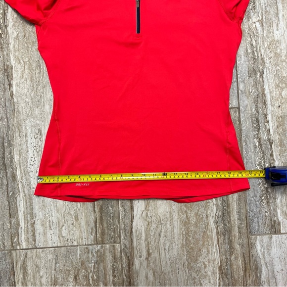Nike Womens Large Pink Half Zip Dri-Fit Top Logo Size L - Picture 6 of 7